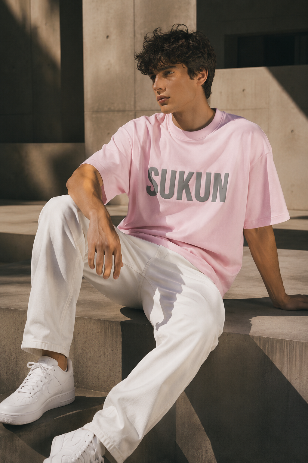 SUKUN Tee — Light Pink
